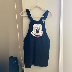 Mickey Mouse Black Overall Dress